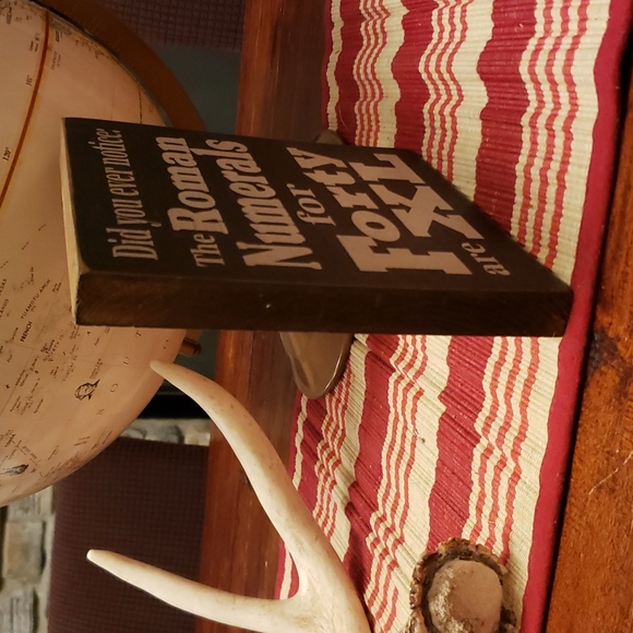 7" x 7" Wooden Plaque age 40 For Birthday 🎂 - Picture 3 of 5